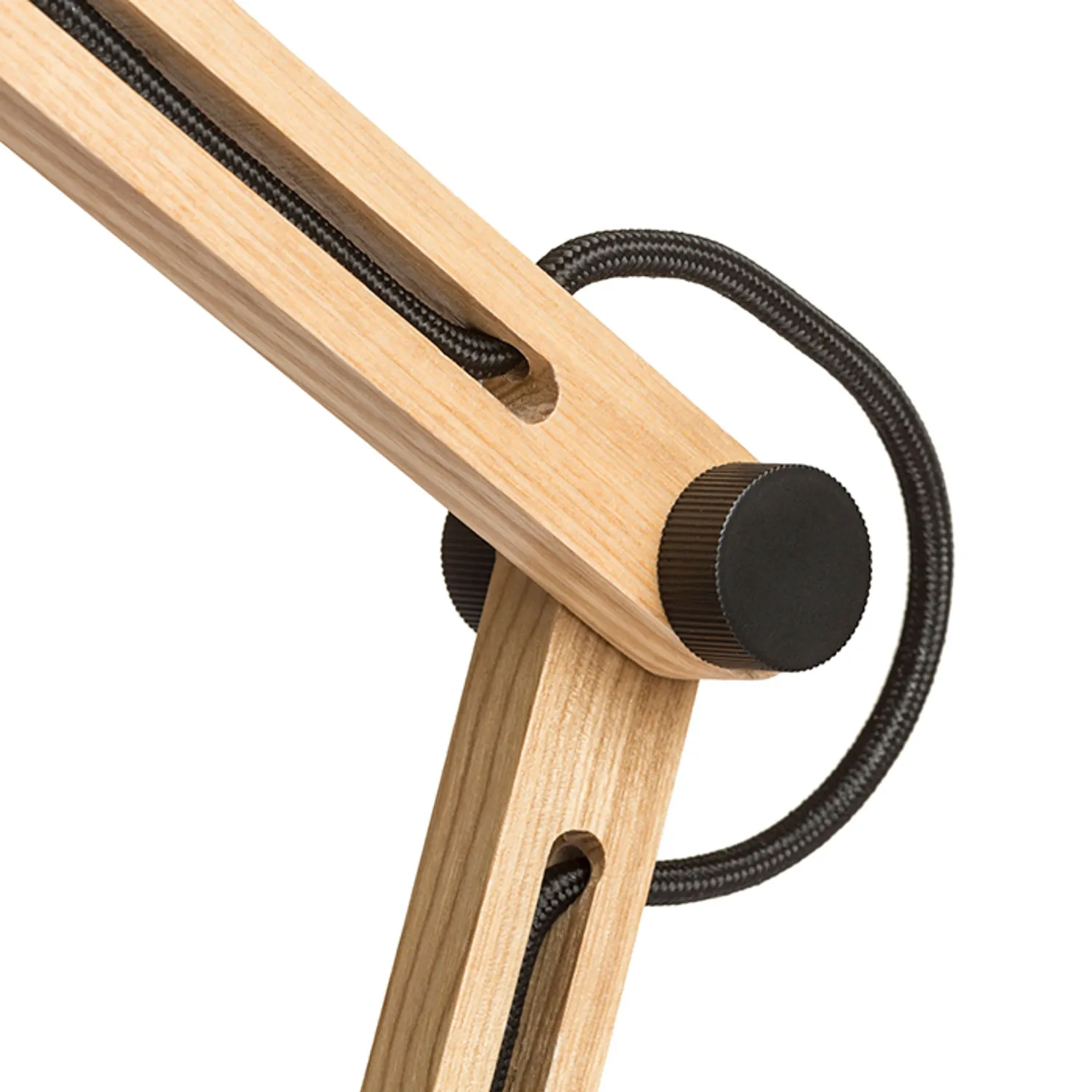 Rendl Light Studio Nizza veioza neagra lemn E27