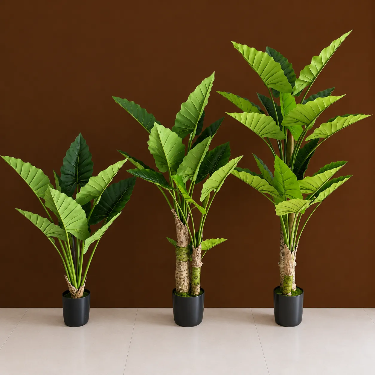 Alessandro Design Alocasia plantă artificială 190cm verde 2 tije