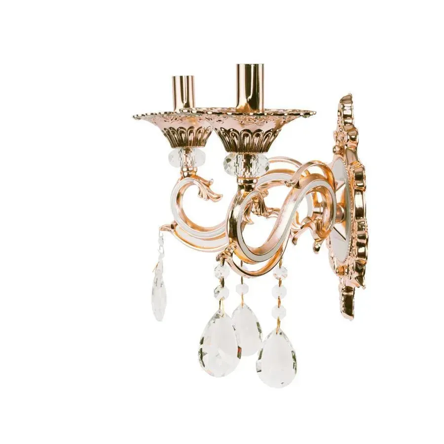 Alessandro Design Nicholas Aplica 2xE14 aur cristal