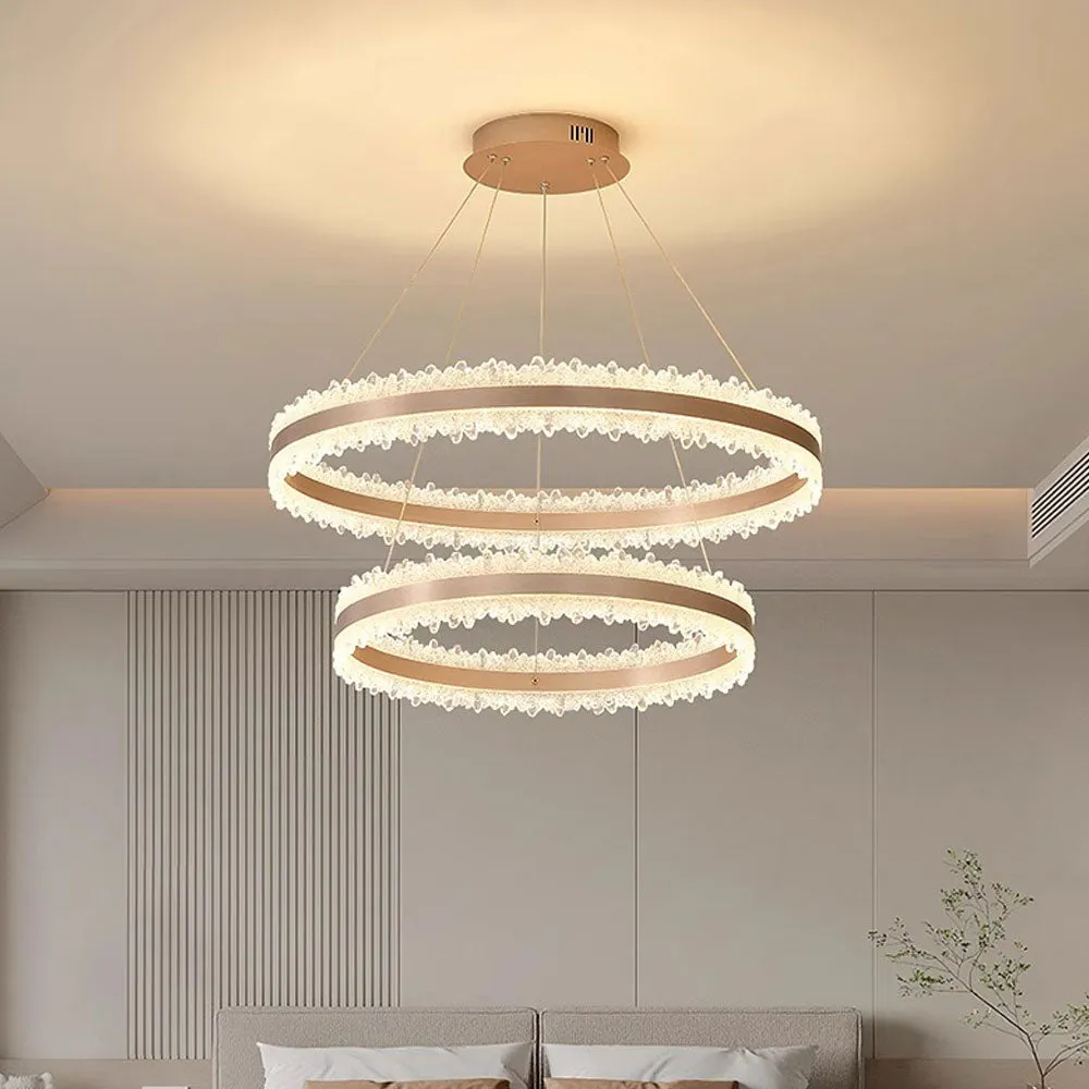 Alessandro Design Nivalis Duo lustra LED 127W aurie