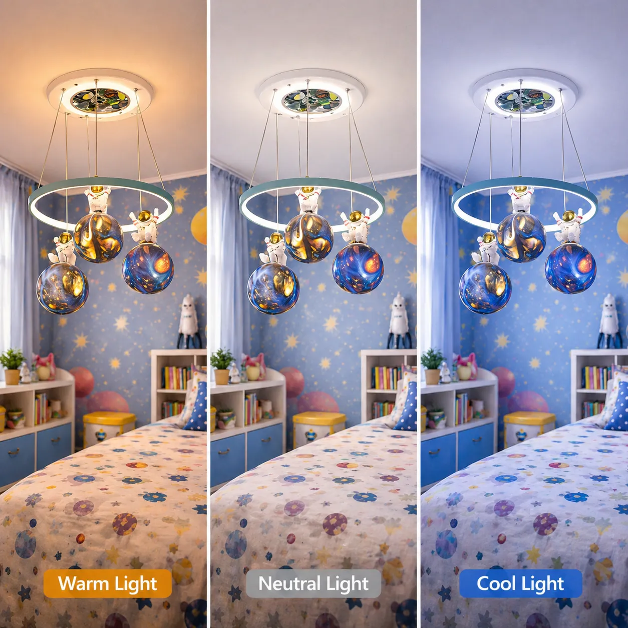 Alessandro Design ASTRONAUT lustra LED copii alba 35W