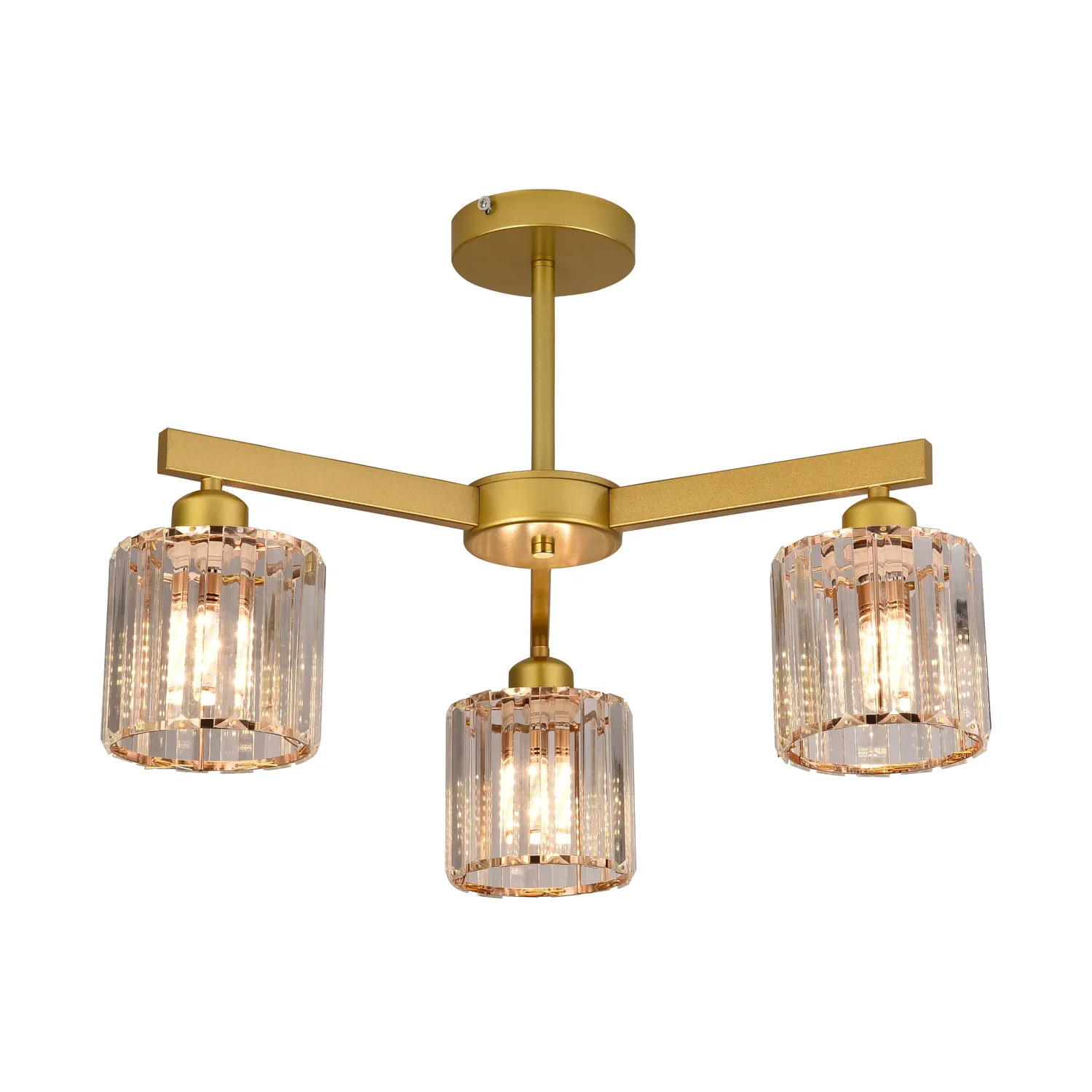 Alessandro Design LC110/3GD candelabru cristal auriu 3xE27