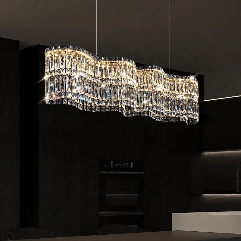Alessandro Design Imperio Wave candelabru cristal LED 81W 100cm dimabil