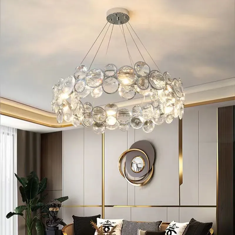 Alessandro Design Angelica candelabru cristal 6xE14 argintiu 49 cm