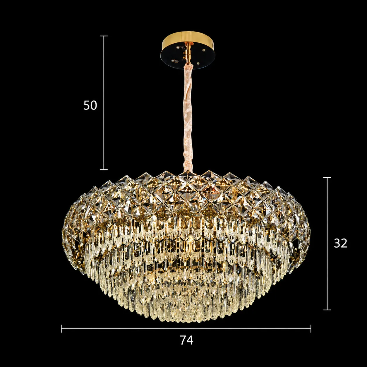 Alessandro Design Bano Regalis candelabru LED 108W auriu