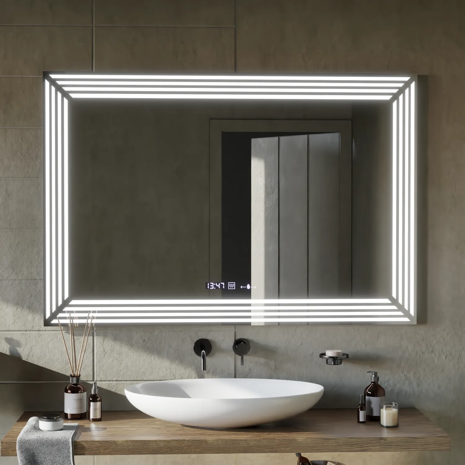 Alessandro Design Venezia oglinda LED 110x65 dezaburire