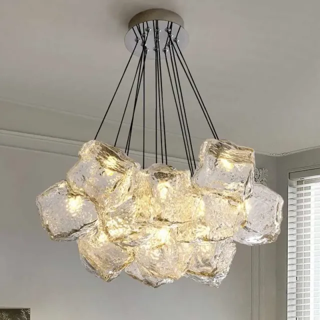 ECOLUCE MODERN lustra globuri 13xE27 crom