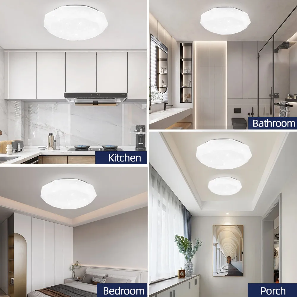 Alessandro Design PL101 plafonieră LED albă 50cm 51W