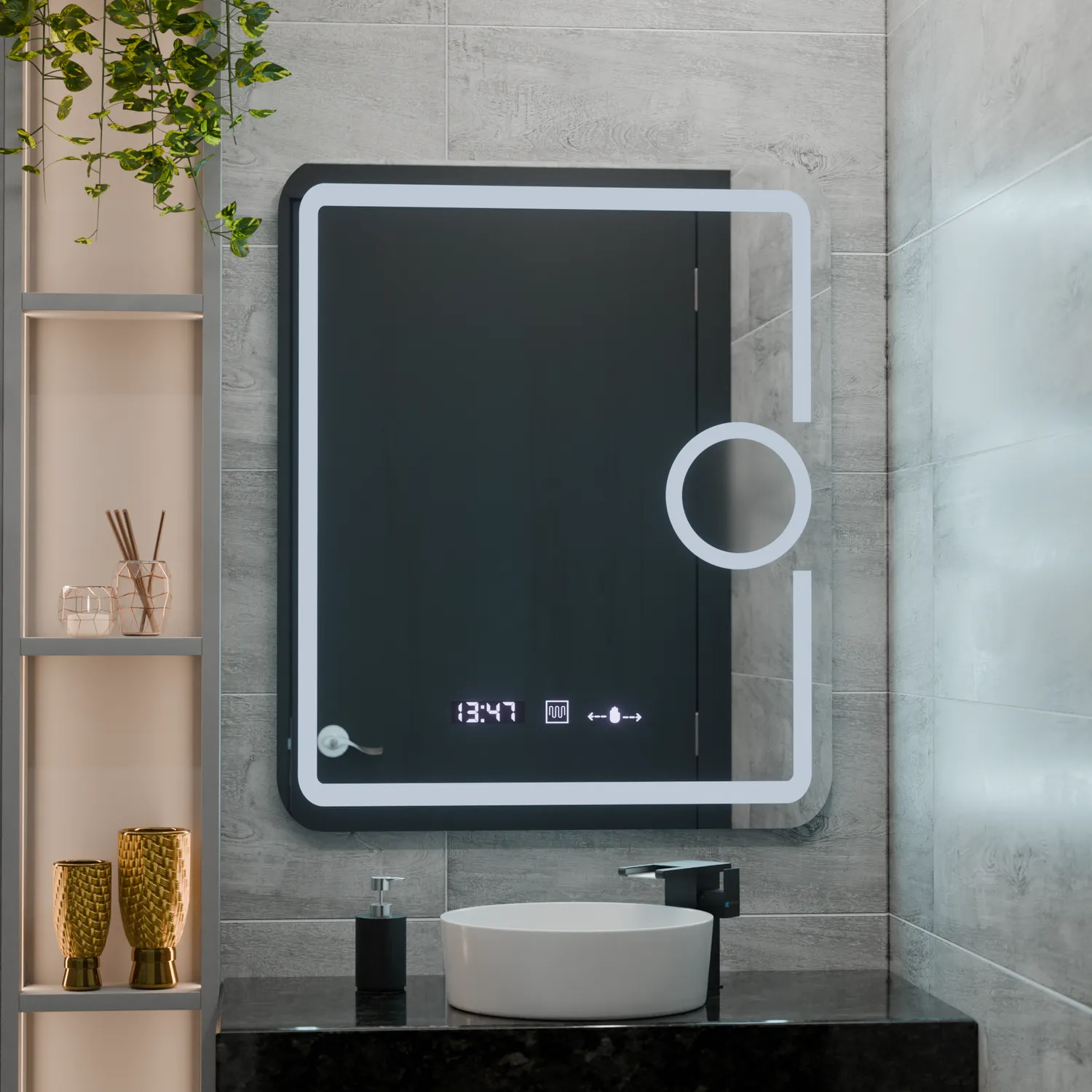 Alessandro Design Eclat Marcello oglinda LED 75x90 dimabila
