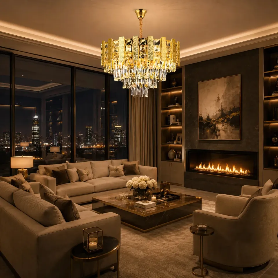 Alessandro Design PELES Petito candelabru cristal auriu E14