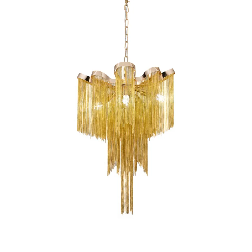 Alessandro Design Aurora 4xE14 candelabru auriu 43cm metal