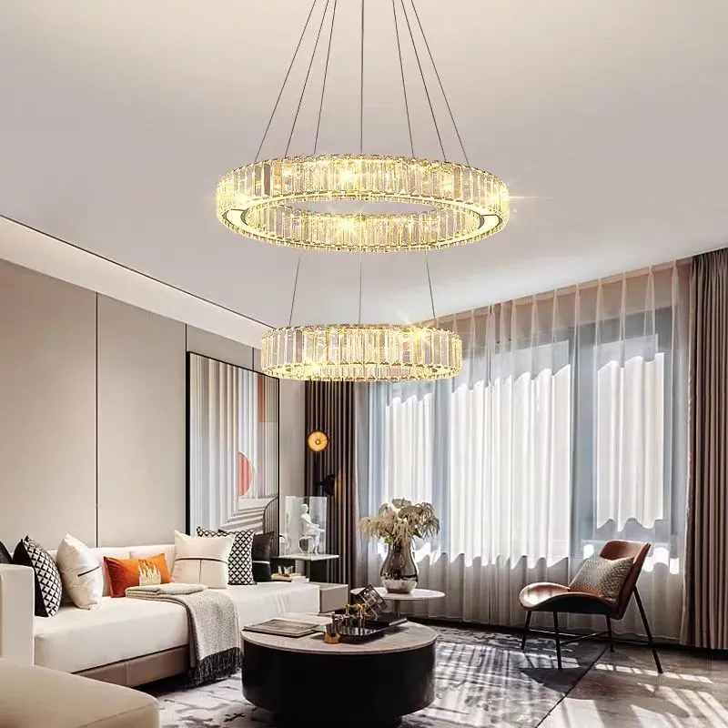 Alessandro Design LLC130/2CH lustră LED 62W crom 2 cercuri