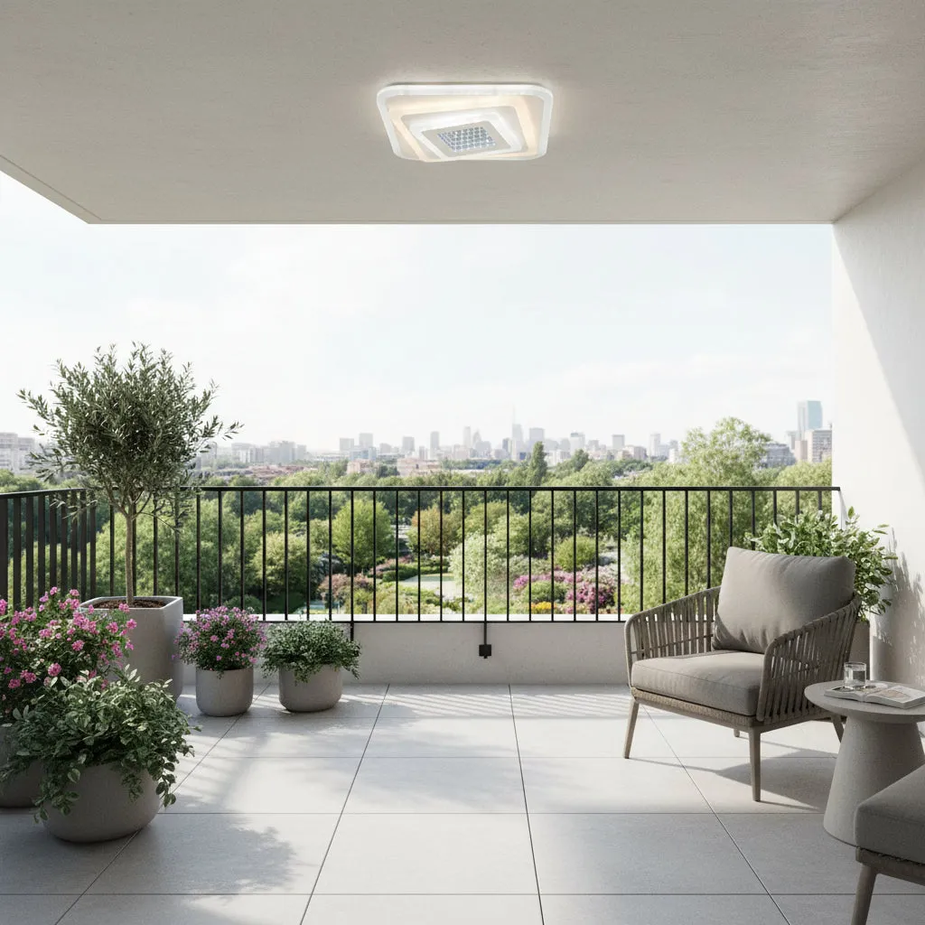 Alessandro Design NEXA lustra LED aplicata alba 46W 3 culori