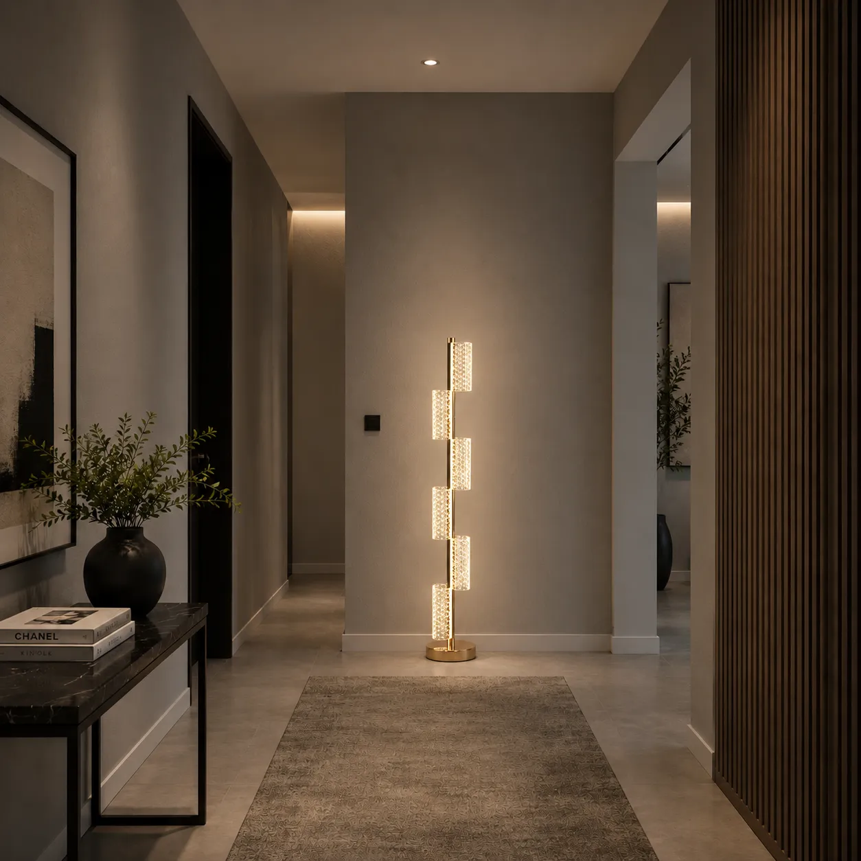 Alessandro Design Austin lampadar LED 40W 125cm auriu