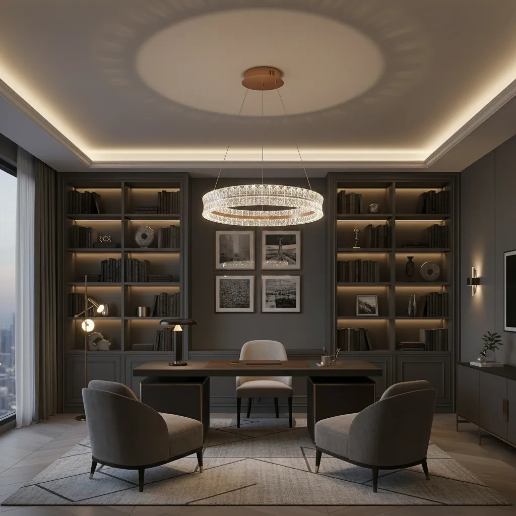 Alessandro Design 49W lustra LED cristal aurie 40cm