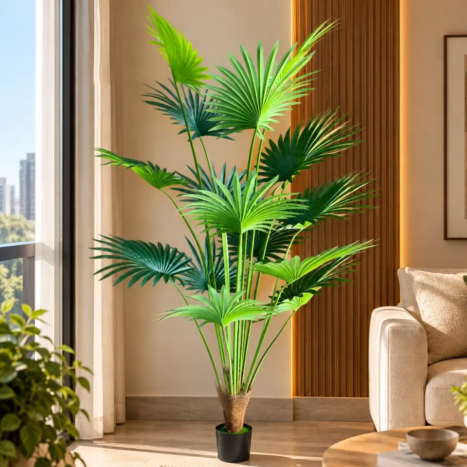 Alessandro Design Livistona planta artificiala 200 cm verde