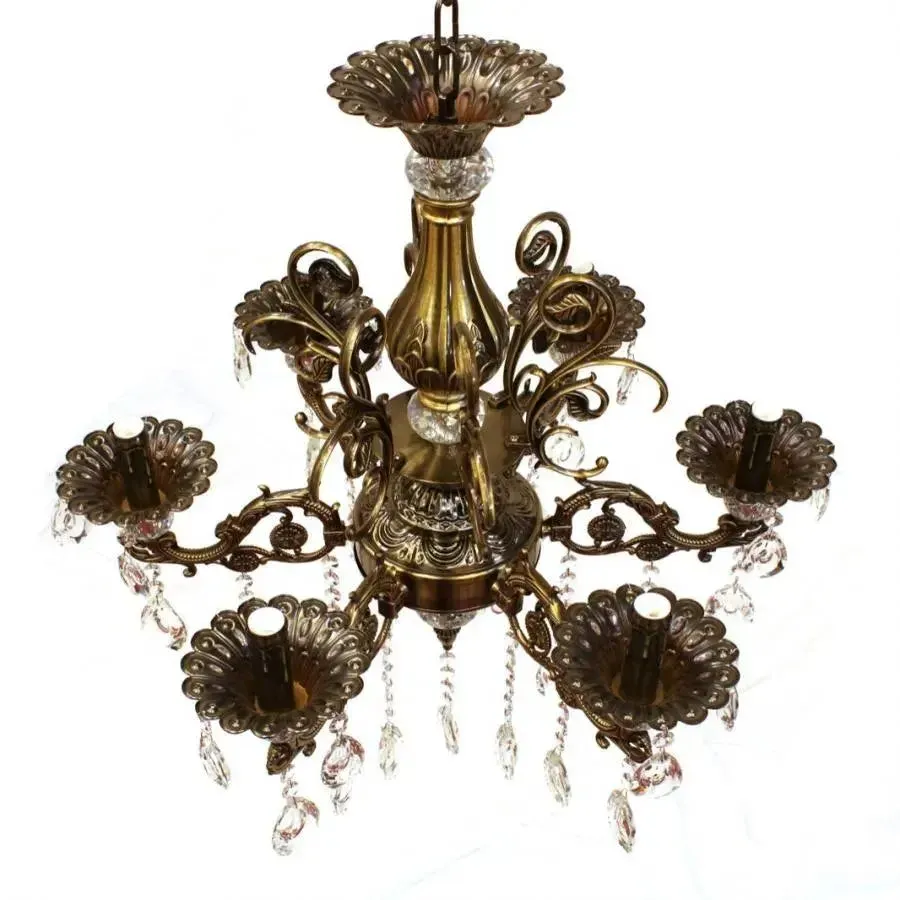 Alessandro Design SANSSOUCI Magno candelabru cristal 62 cm alamă