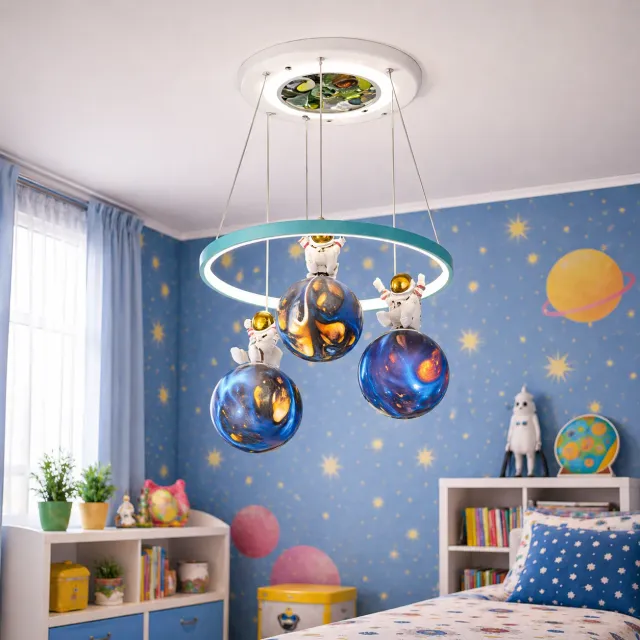 Alessandro Design ASTRONAUT lustra LED copii alba 35W