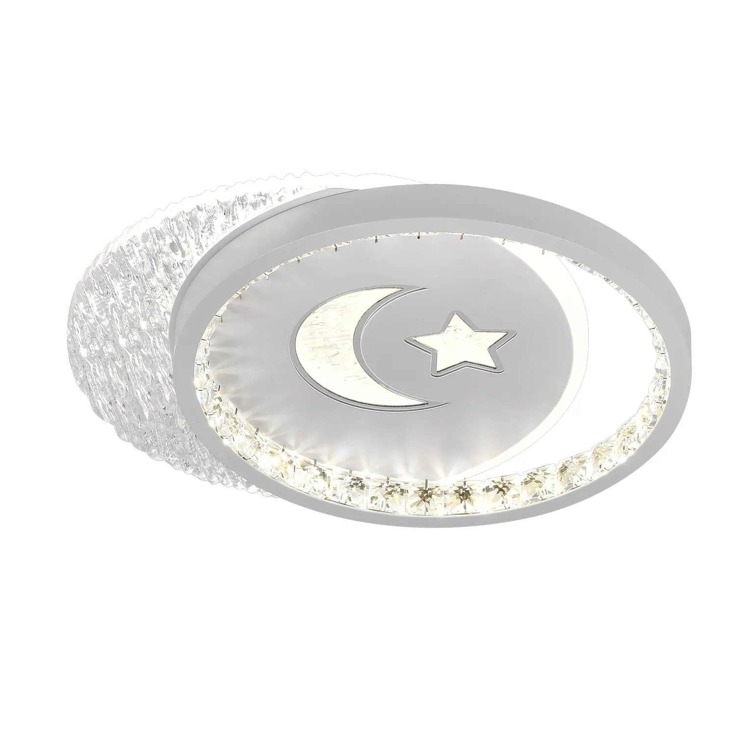 Alessandro Design PERU 34W lustra LED alba 2 cercuri
