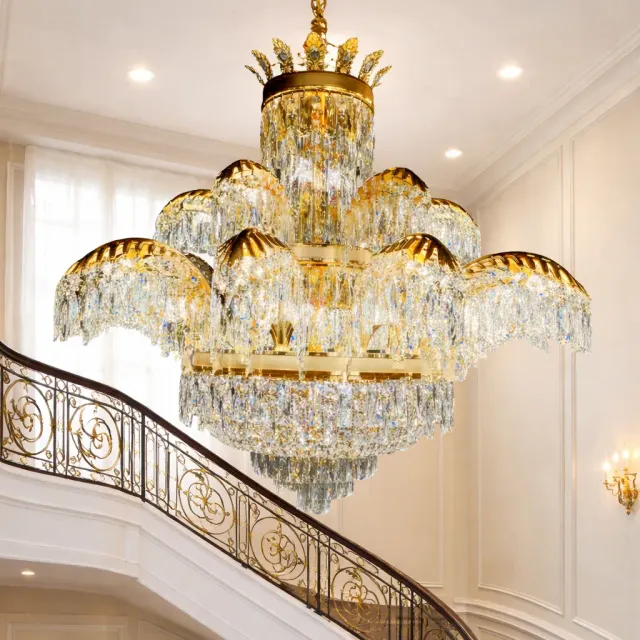 Alessandro Design PALACE Supremo 30xG9+11xE14 candelabru auriu