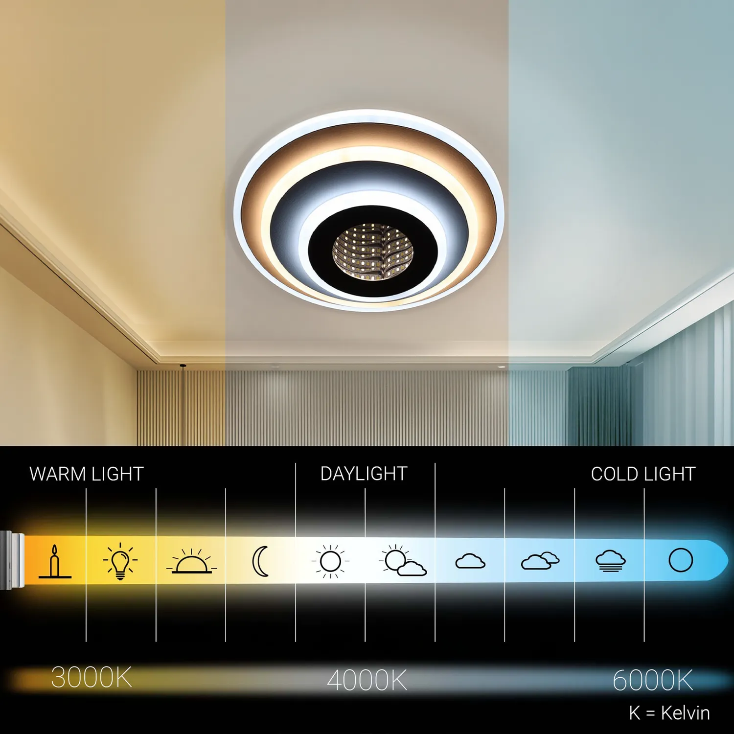 Alessandro Design Nexa Rotund 3D lustra LED 39W alba
