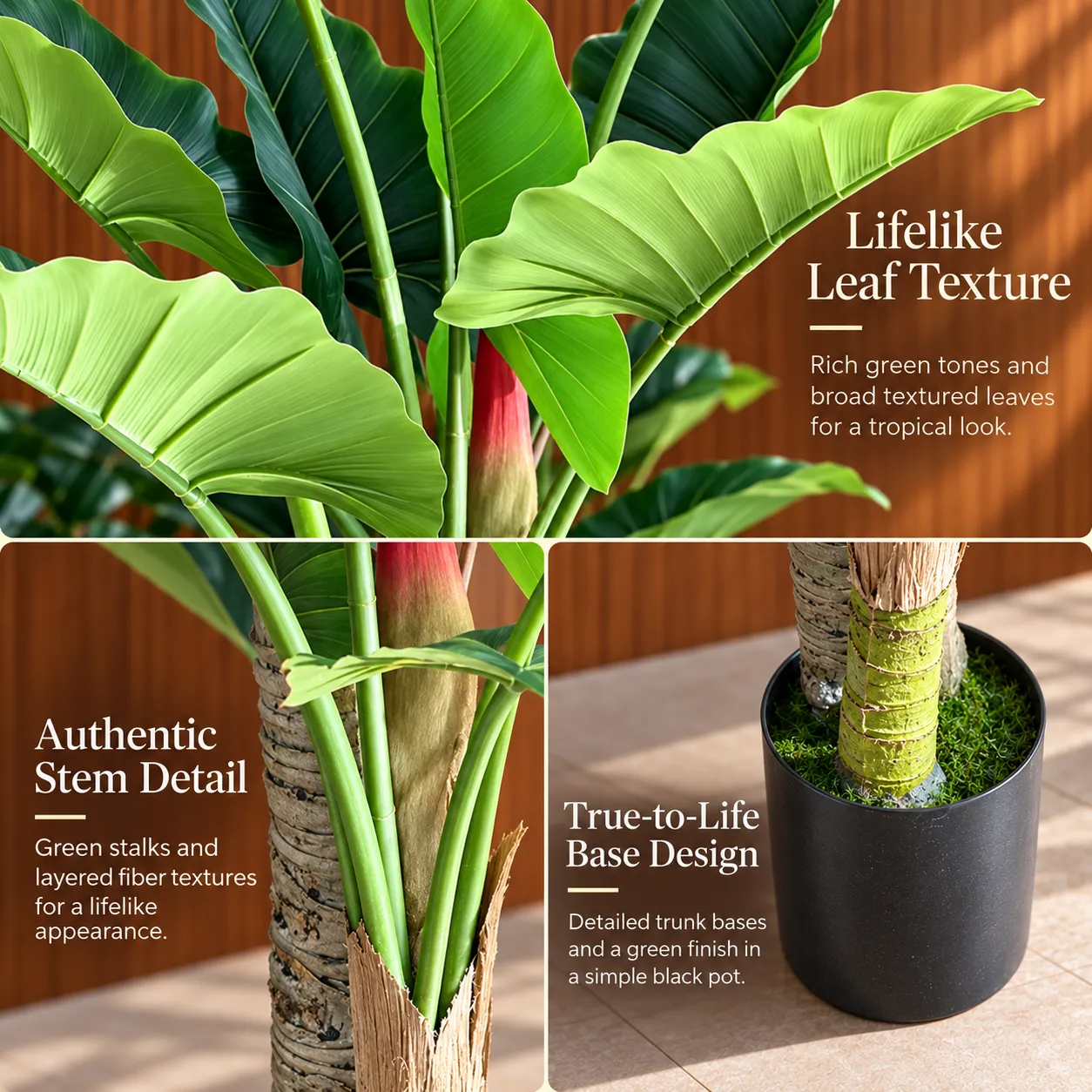 Alessandro Design Alocasia plantă artificială 190cm verde 2 tije