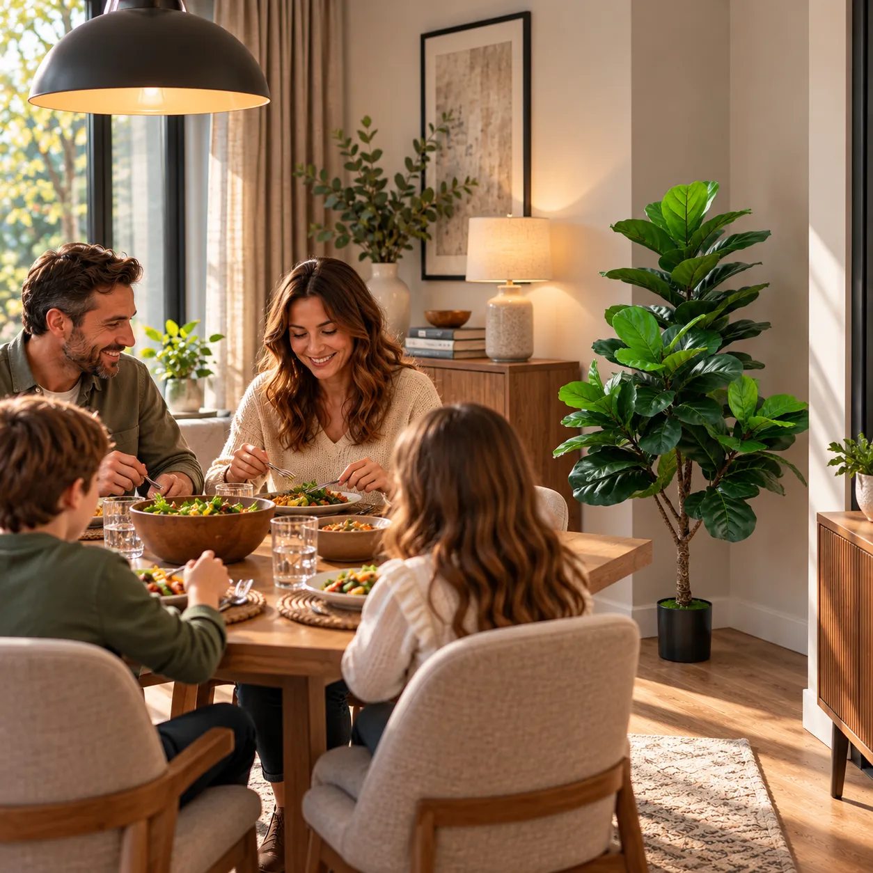 Alessandro Design Ficus artificial 154cm verde ghiveci 3 brate
