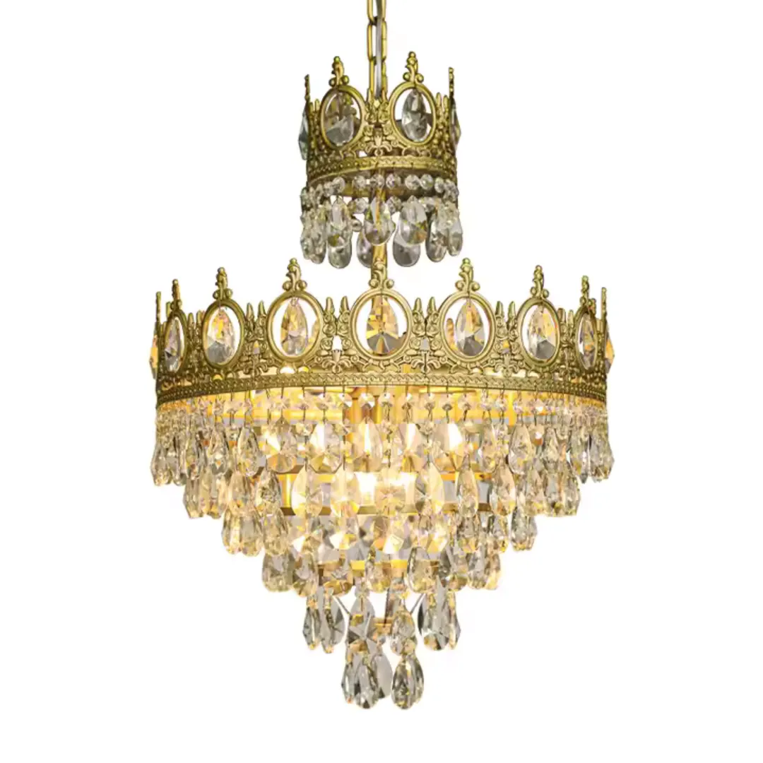 Alessandro Design Regalite Petito candelabru cristal auriu 45 cm