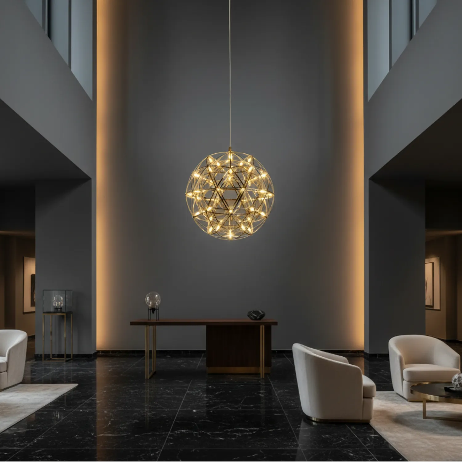Alessandro Design WELD Magno candelabru LED cromat 18W 50cm