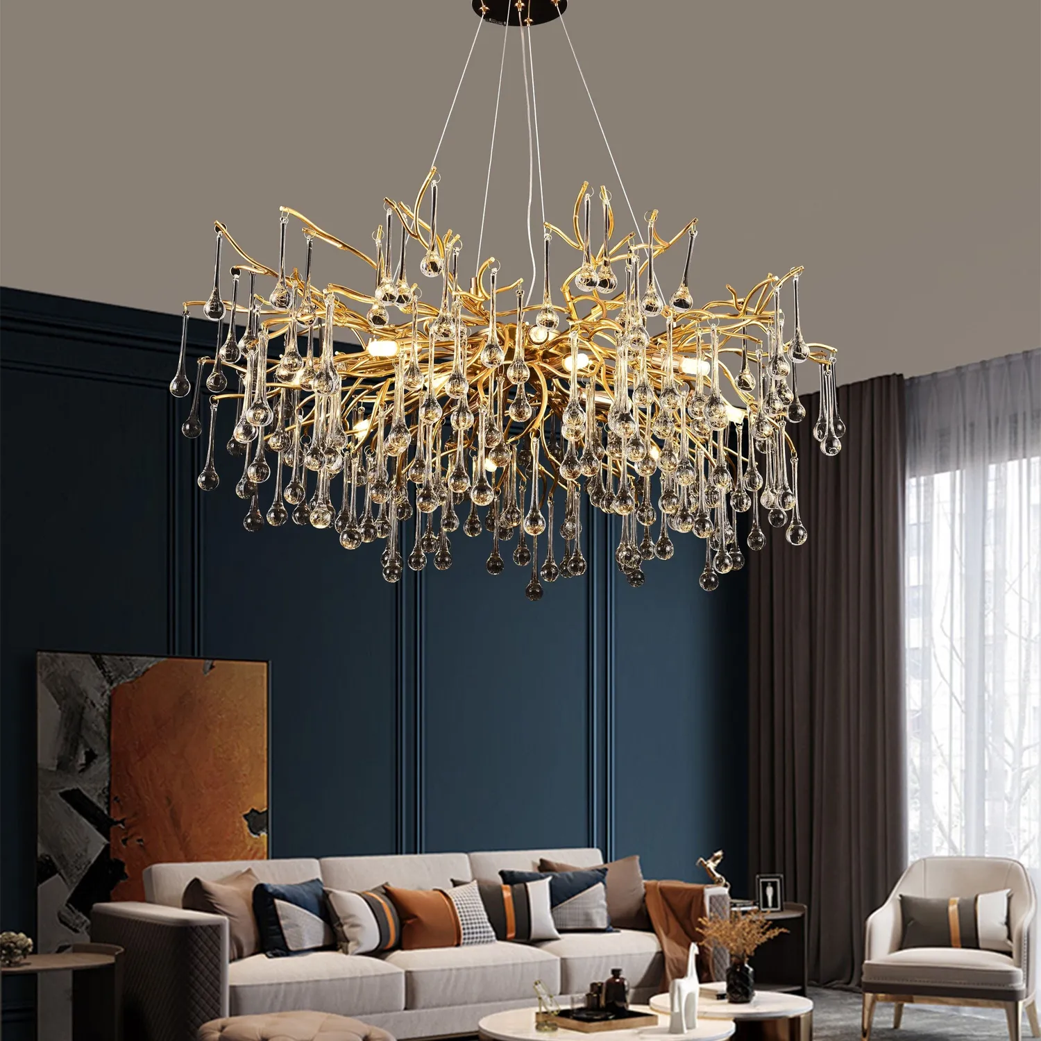 Alessandro Design Nebula Regalis lustra cristal 12xG9 80cm