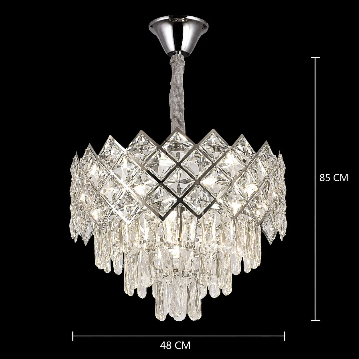 Alessandro Design Vectoria candelabru cristal 8xE14 crom