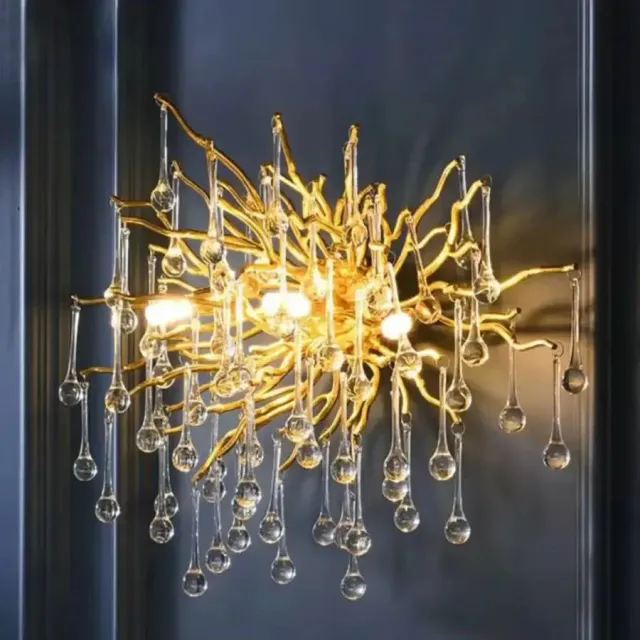 Alessandro Design Brooks aplica perete cristal aurie 3xG9 48cm