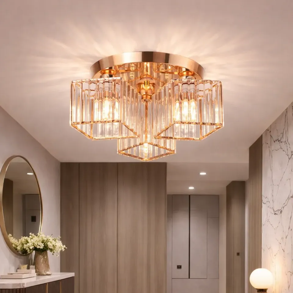 Alessandro Design Sasha LC117/3GD lustra 3xE27 aurie cristal