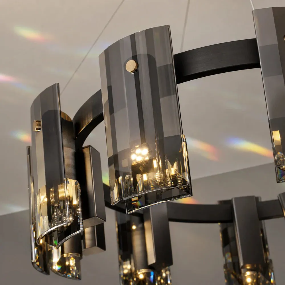 Alessandro Design Valmontreux Largo candelabru negru 8xG9