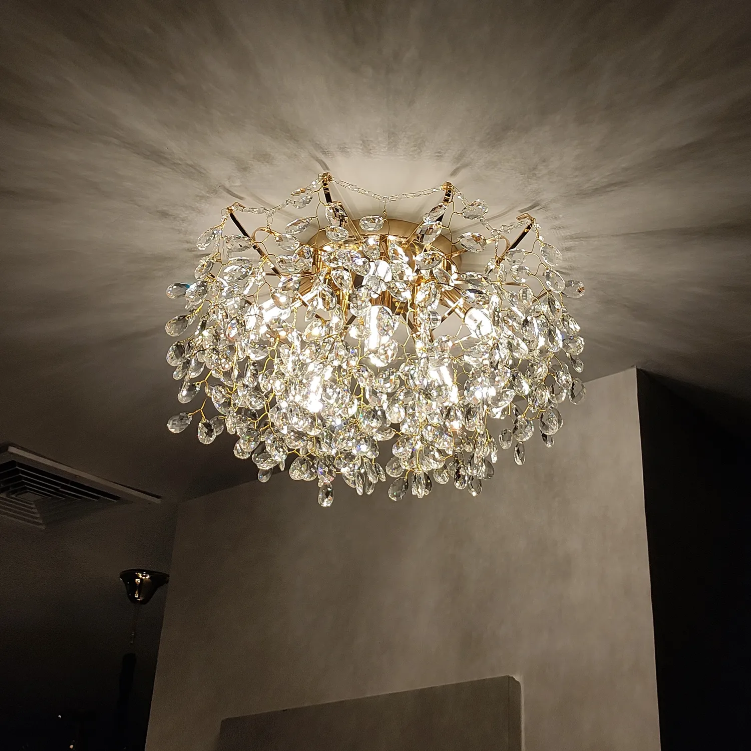 Alessandro Design Glowria Regalis 10xE14 candelabru auriu 80cm