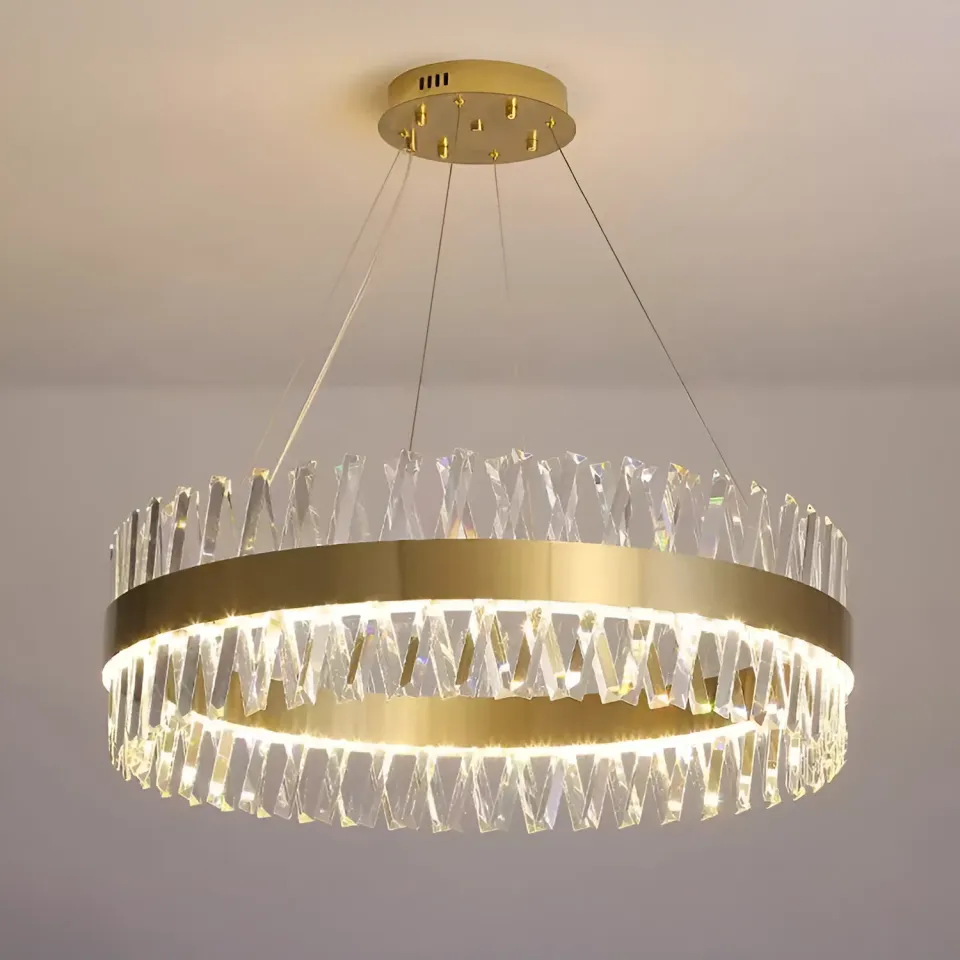 Alessandro Design Caserta lustra LED 54W aurie 50cm dimabila