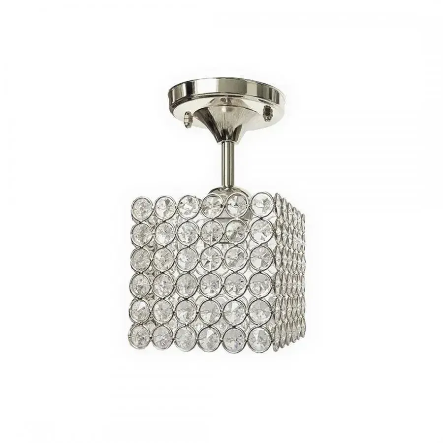 Alessandro Design Catrina lustra E27 crom cristal cu abajur