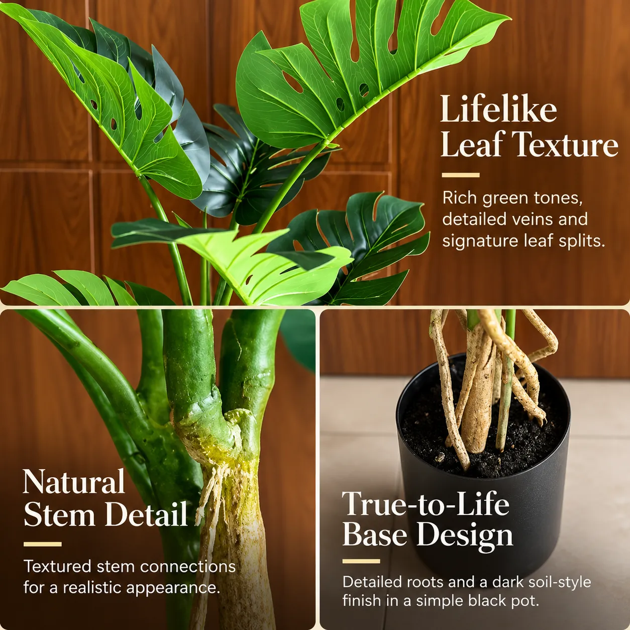 Alessandro Design Monstera planta artificiala verde 140cm