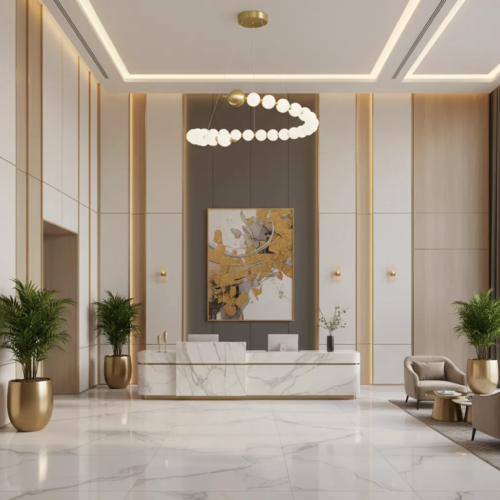 Alessandro Design Aurelia lustra LED aurie 41W cu telecomanda
