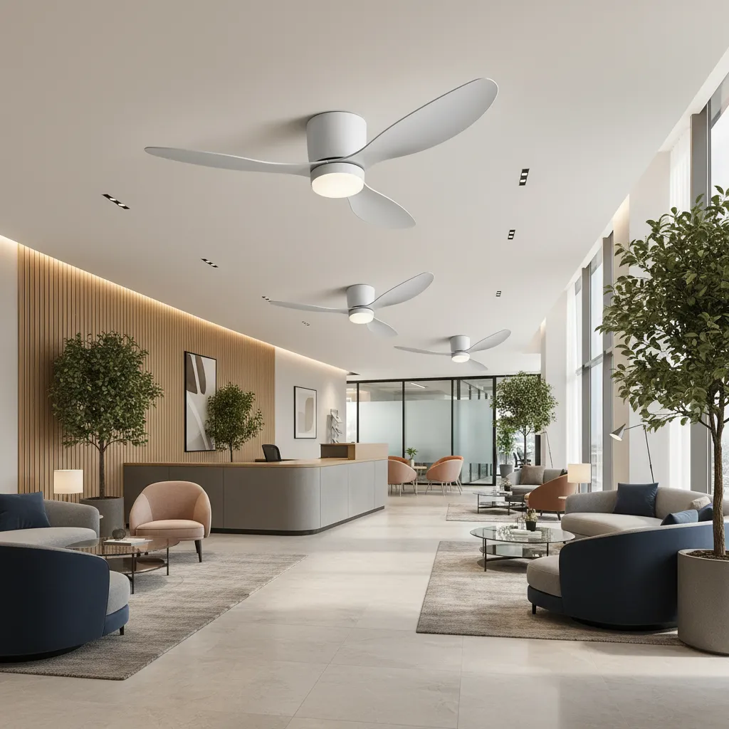 Alessandro Design Vents lustra LED alba ventilator 21W D80cm