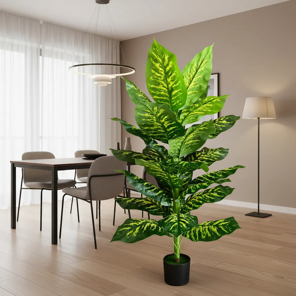 Alessandro Design Dieffenbachia planta artificiala 150 cm verde