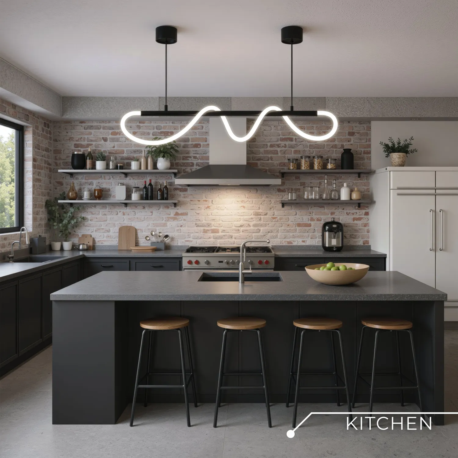 Alessandro Design DIVINO lustra LED 24W neagra silicon flexibil