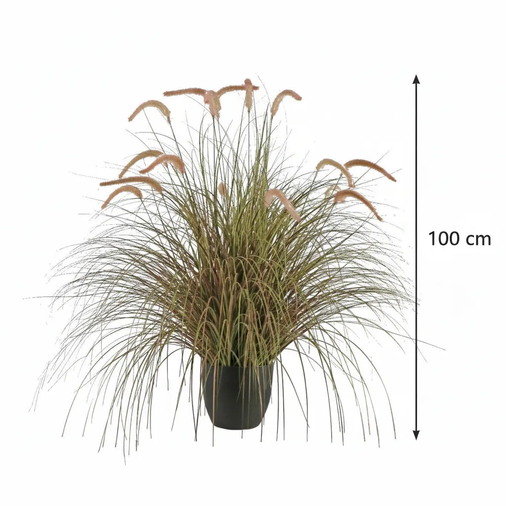 Alessandro Design Foxtail plantă artificială 100 cm roz verde