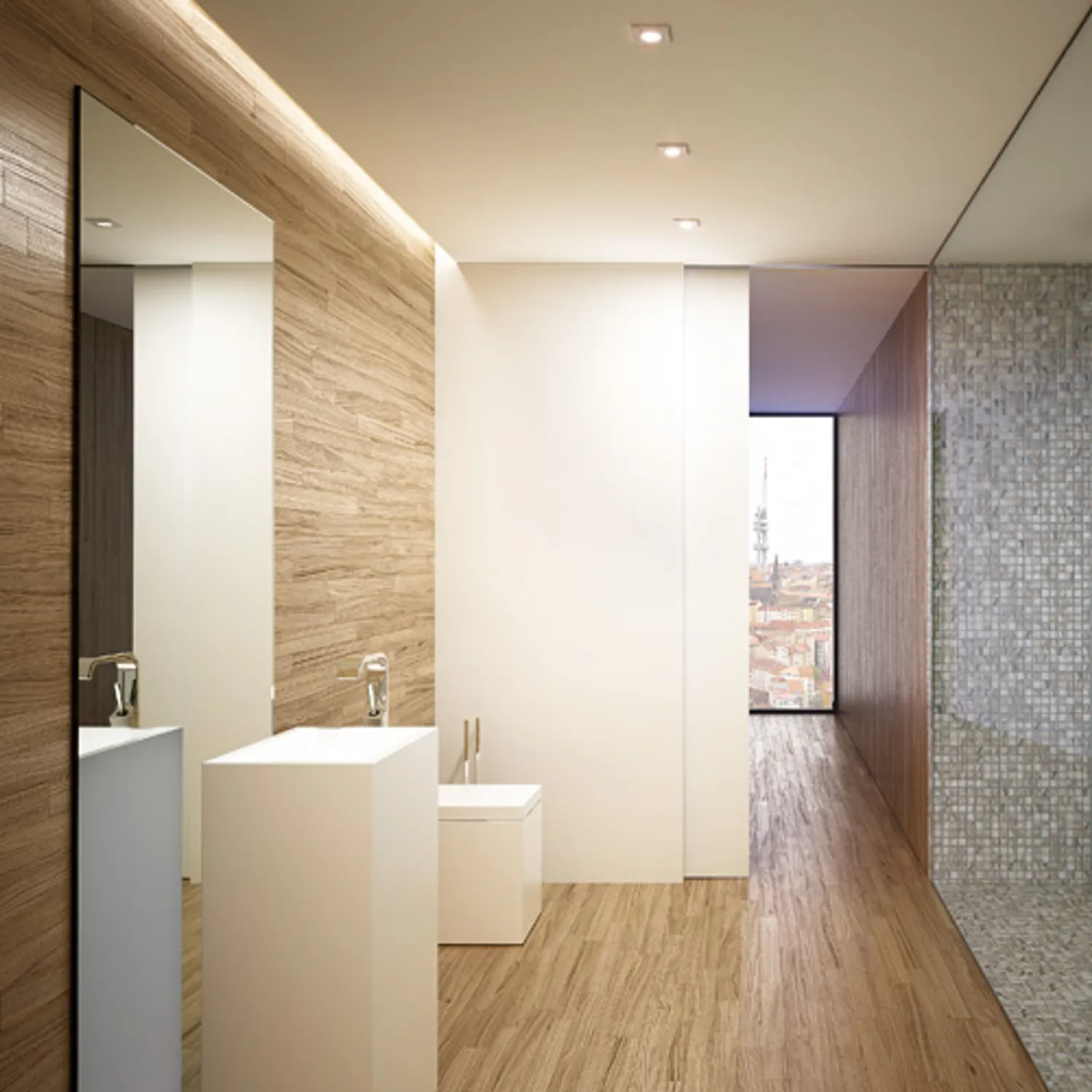 Rendl Astor SQ spot incastrat aluminiu baie
