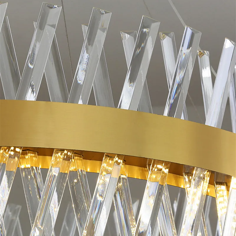 Alessandro Design Caserta lustra LED 54W aurie 50cm dimabila