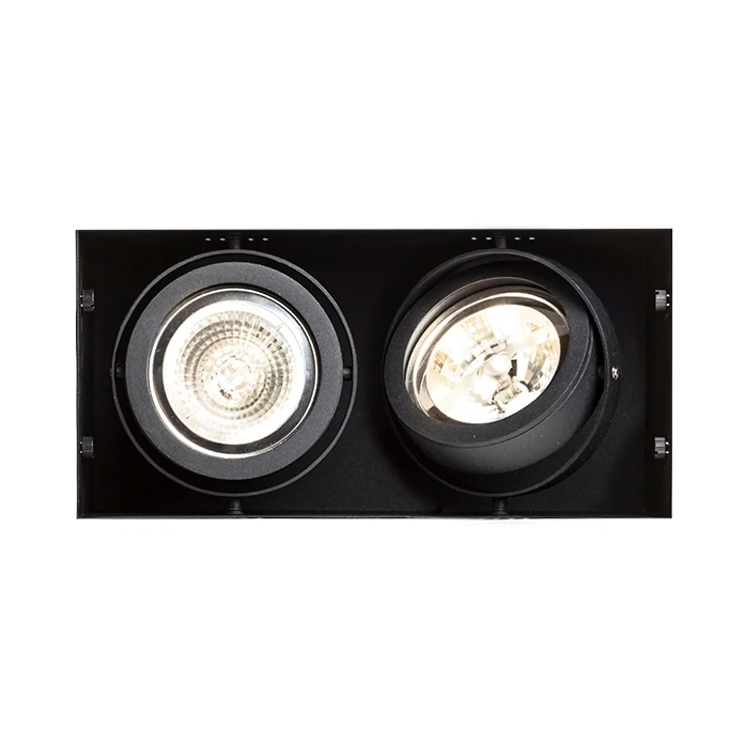 Rendl Electra II G53 spot incastrat dublu negru 12V