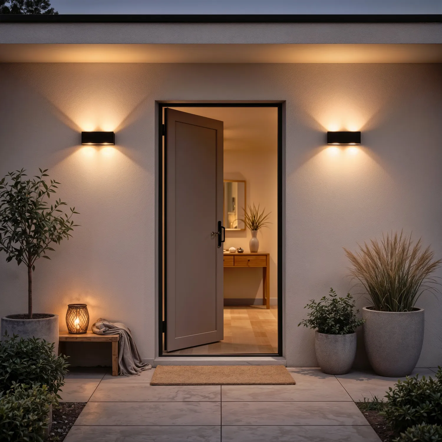 Alessandro Design Ellis aplica LED exterior neagra lumina calda