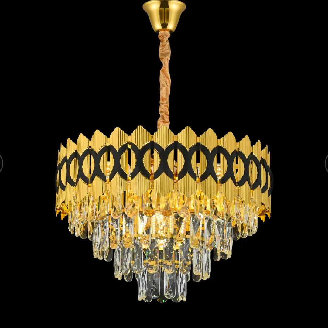 Alessandro Design Pierrefonds Petito candelabru 37,5cm auriu 3xE14
