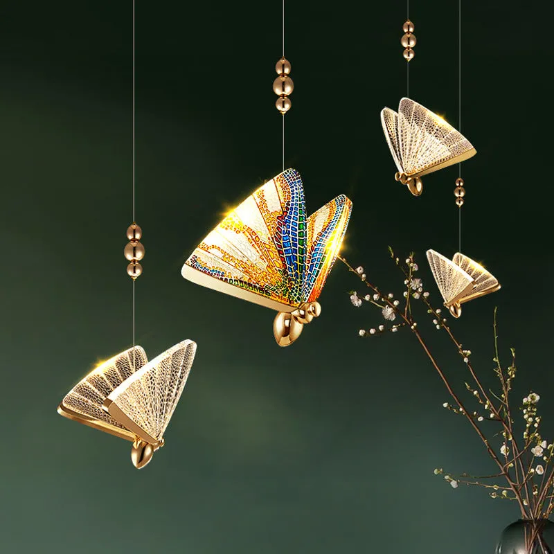 Alessandro Design Butterfly lustra LED 9W aurie 3000-6000K
