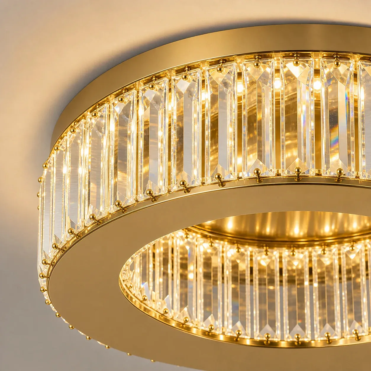 Alessandro Design Vertus 31W lustra LED aurie 50cm dimabila
